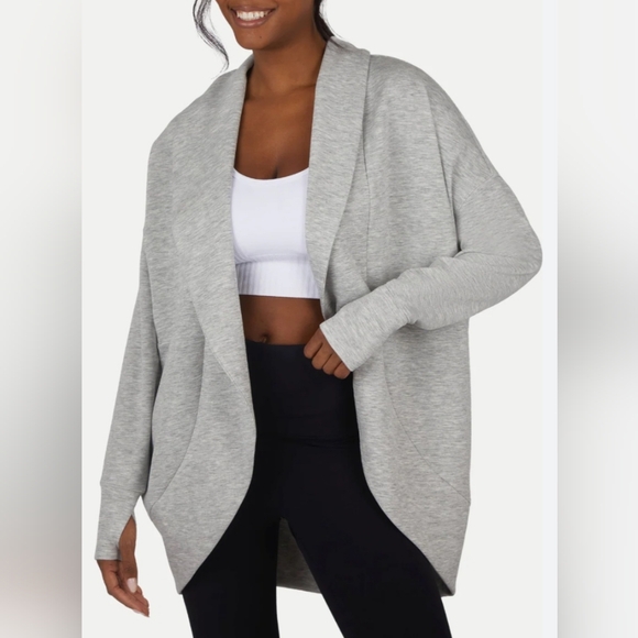 Yogalicious Sweaters - NEW Yogalicious Grey Cardigan Size XS Comfy Athleisure Casual Travel Sportswear